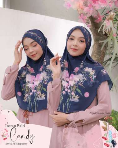 Hijabwanitacantik - Instan Baiti Candy Series | Hijab Instan Raspberry