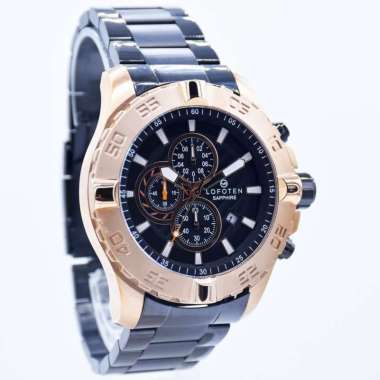 Lofoten 6512 Jam Tangan Lofoten - Jam Tangan Pria Original 6512MBR Black Rosegold