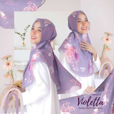 Hijabwanitacantik - Instan Baiti Rainbow | Hijab Instan Violetta