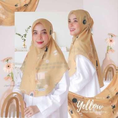 Hijabwanitacantik - Instan Baiti Rainbow | Hijab Instan Yellow