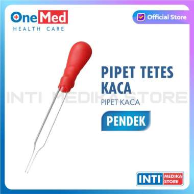ONEMED - Pipet Kaca Pendek / Pipet Tetes / Pipet Kaca