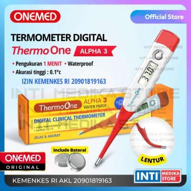 ONEMED - Thermometer Digital ALPHA 3 | Termometer Ketiak Fleksibel Alpha 3