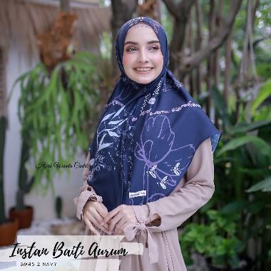Hijabwanitacantik - Instan Baiti Aurum BM45.2 Navy | Hijab Instan