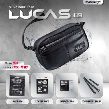 EVERNEXT - SLING BAG LUCAS MULTYFUNGSI 3 IN 1 HAND BAG ANTI AIR POUCH BAG PRIA CLUTCH BAG WATERPROOF