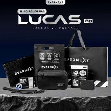 EVERNEXT - SLING BAG LUCAS MULTYFUNGSI 3 IN 1 HAND BAG ANTI AIR POUCH BAG PRIA CLUTCH BAG WATERPROOF
