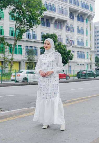 My Daily Hijab Mazaya Dress M-L White