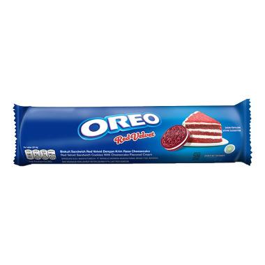 Promo Harga Oreo Biskuit Sandwich Red Velvet 119 gr - Blibli