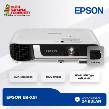 Projektor - Proyektor - EPSON EB X51 3800 Lumens Putih