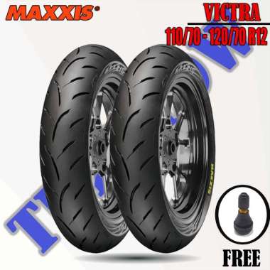Paket Ban Motor VESPA MATIC // MAXXIS VICTRA 110/70 - 120/70 Ring 12 Tubeless