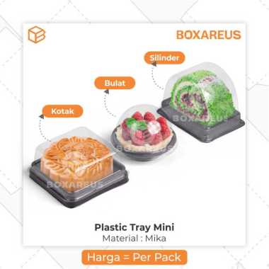 Mika Bolu Gulung Tray Mika Mooncake Alas Plastik Pie | PTP Mini Mini Kotak