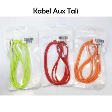Kabel Audio AUX tali kabel rainbow audio cable AUX kabel OTG