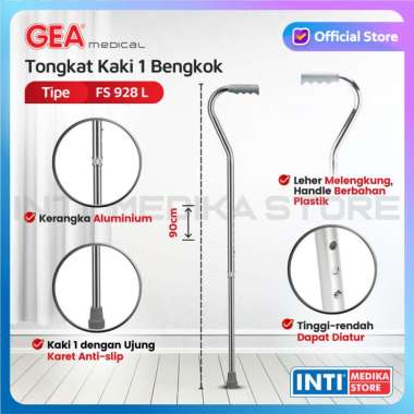 GEA - Alat Bantu Jalan Tongkat BENGKOK Kaki 1 FS 928L