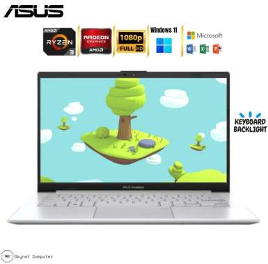 ASUS VIVOBOOK GO 14 E1404FA AMD RYZEN 3 7320U RAM8GB SSD1TB WINDOWS 11 DAN OFFICE 2021 ORIGINAL 512G