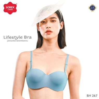 Sorex Lifestyle Bra Busa Sedang Kawat kait 2 Setara Cup B BH 267 Dongker 38