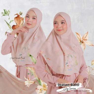 Hijabwanitacantik - Instan Baiti Lily BM45.40 Cream | Hijab Instan