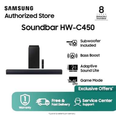 Samsung Soundbar 2.1Ch HW-C450 dengan Subwoofer Included - HW-C450/XD