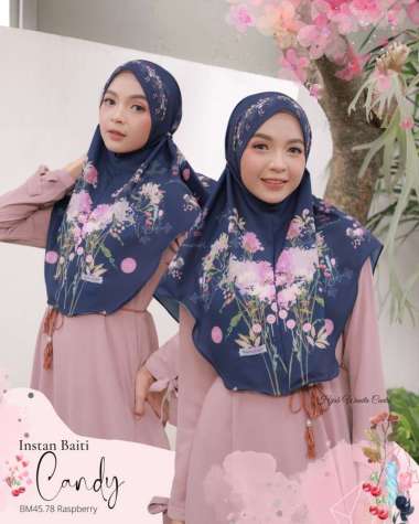 Hijabwanitacantik - Instan Baiti Candy Raspberry- BM45.78 | Hijab Instan