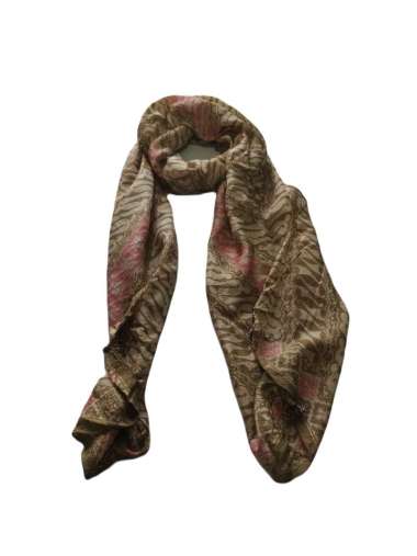 Syal Bali Scarf Batik Dobi Pasmina Panjang Pastel Selendang Parang Gold Pink Gesyal