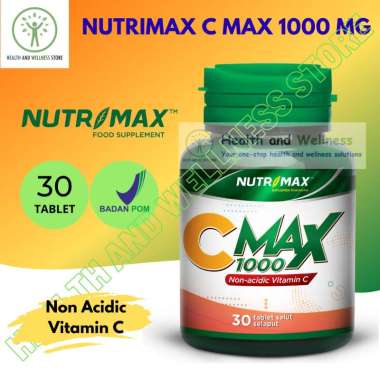 NUTRIMAX C MAX 1000 VITAMIN C VIT C IMUNITAS DAYA TAHAN TUBUH 100% ORIGINAL