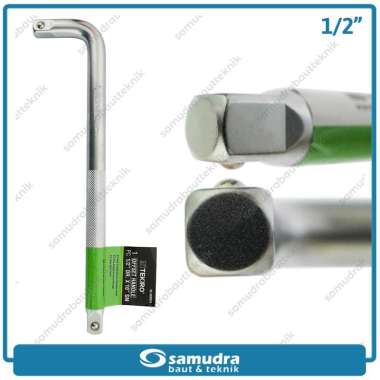TEKIRO SC-OH0574 Gagang Kunci Sok L 1/2" Offset Handle Shock Socket Silver