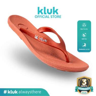 KLUK Sendal Jepit Wanita - Luna Uno Meta Orange - Anatomic Premium Sandal 41