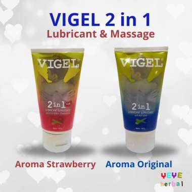 Vigel 2 in 1 Lubricant and Massage 125 Gram Strawberry