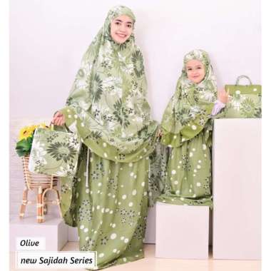 Mukena Murah Anak dan Ibu Bahan Rayon (5 variasi ukuran) 12 Tahun sajidah navy