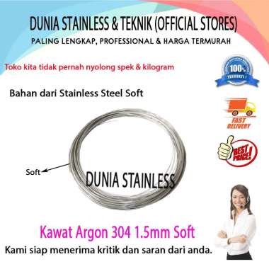 Kawat Argon 1.5mm Soft 304