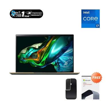 Acer Swift 14 SF14-71T-75UX Green[14" QHD 100% sRGB Touch/i7-13700H/EVO/16G DDR5/1TB NVMe/win11/OHS21/NX.KERSN.001]FREE Bag+Ext Warranty+Porsche Mouse