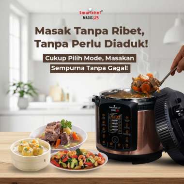 SMART CHEF - Low Carbo Smart Cooker Multi Cooker Presto Slow Cooker Pressure Cooker untuk Obesitas