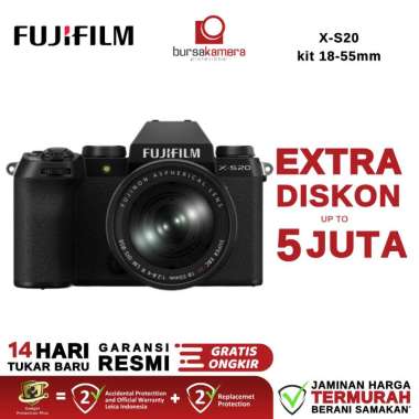 BKP FUJIFILM X-S20 Digital Mirrorless Camera XS20 X S20 GARANSI RESMI KIT 1855