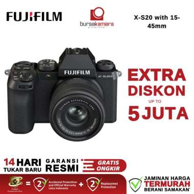 BKP FUJIFILM X-S20 Digital Mirrorless Camera XS20 X S20 GARANSI RESMI KIT 1545