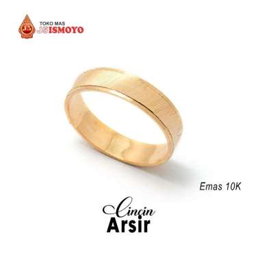 Cincin Emas Plat Arsir Bisa Untuk Wedding Ring, Cincin Nikah, Cincin Kawin, Cincin Couple J5Ismoyo 4