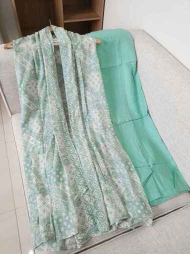 SETELAN ATASAN OUTER BATIK DAN BAWAHAN KULOT HIGHWAIST ONESET KONDANGAN ONE SET OUTER TANPAP LENGAN