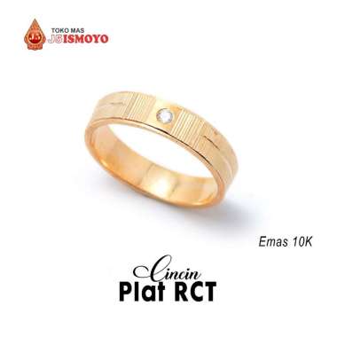 Cincin Emas Pria / Wanita Plat Batu 1 RCTI (Bisa Buat Weddingring) J5 Ismoyo 4 GR 12