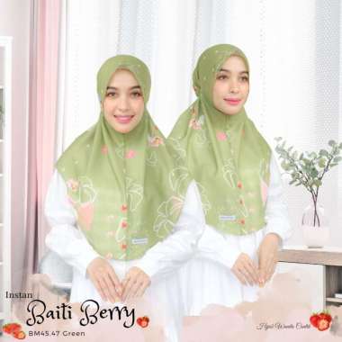 Hijabwanitacantik - Instan Baiti Berry - BM45.47 Green | Hijab Instan