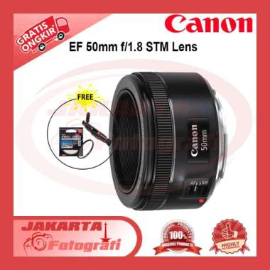Lensa Canon EF 50mm F 1.8 STM - Lensa Fix Bokeh Canon DISTRIBUTOR