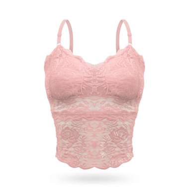 WIMIU Tanktop Bralette Bra Busa Renda Lace Brukat Tank Top Singlet BH Wanita Tang Top Perempuan 1001
