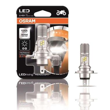 Osram ORIGINAL Lampu Motor Bohlam Depan HS1 LED 12V5/6W 6000K - Putih