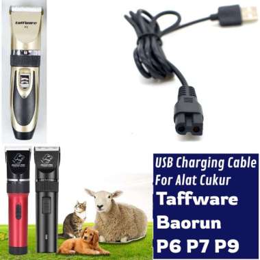 Kabel Charger Usb Shaver Baorun P6 P7 P9 Alat Cukur Taffware P2 Hewan Clipper P3 P2 P6 P7 P9