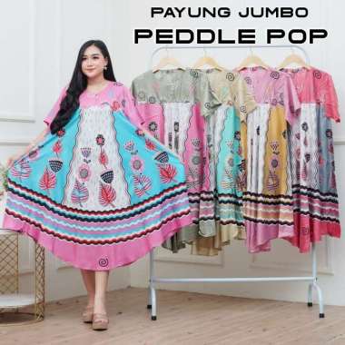 Daster payung Jumbo abu abu multiwarna