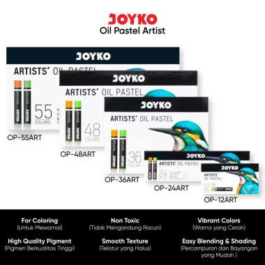 JOYKO Artists Oil Pastel Krayon Minyak OP-ART 48 Warna