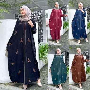 Afareen - Kaftan Dress Wanita Kekinian /Gamis Kaftan Modern Motif Army