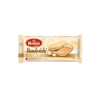 Promo Harga Roma Sandwich Peanut Butter 216 gr - Blibli