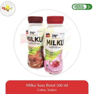 Milku Susu Botol 200mL- Gratis Ongkir Coklat