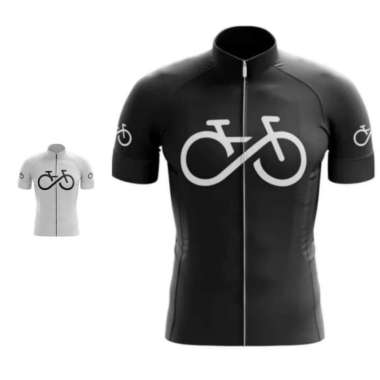 Icon Jersey baju Sepeda Roadbike Pria road bike M Putih