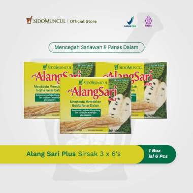 Alang Sari Plus Sirsak 3x6's - Mencegah Sariawan Panas Dalam Reda