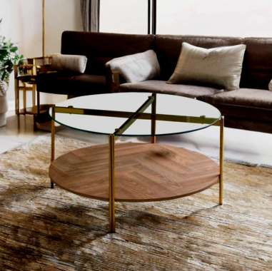 Meja Sofa Meja Samping Bulat - L