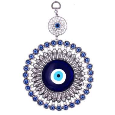 Pajangan Hiasan Dinding Turkish Liontin Jimat Mata Batu Biru Pelindung Rumah dan Keberuntungan Suven