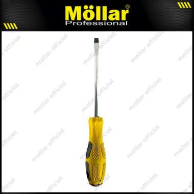 HDT JH-21 Obeng 5 Inch Minus (-) Gagang Karet Panjang 12.5 Cm